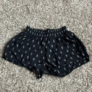 Black beachy shorts